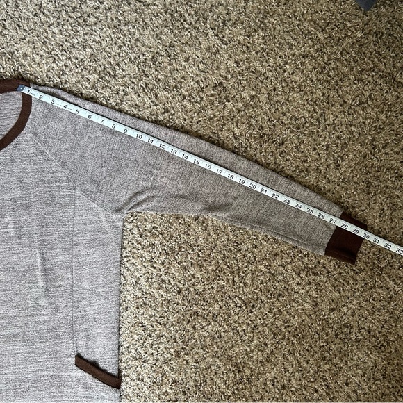 Wekili | Color Block Long-Sleeve Tunic Tops Crew Neck Sweatshirt Pockets - Picture 8 of 10